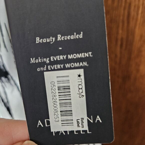 Adrianna Papell Women Dress 10 Black/White Sleeveless Knee Length Polyester New - Picture 8 of 9